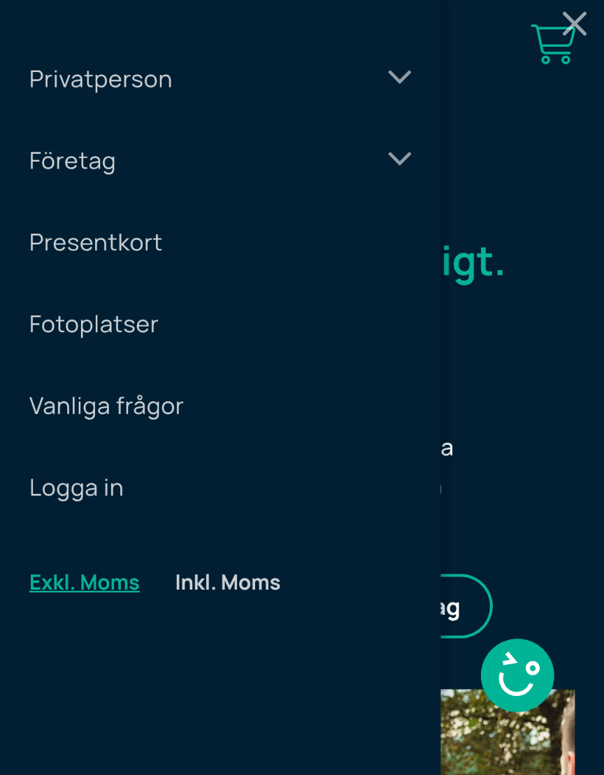 Moms växlare exkl och inkl moms - med eller utan moms visas enkelt