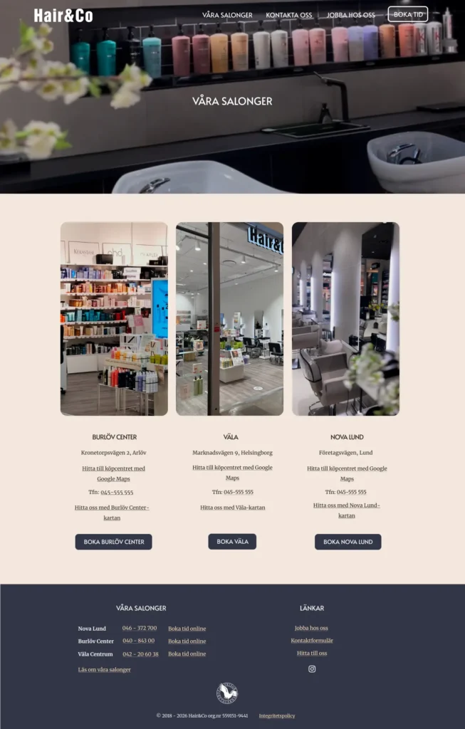 Hair&Co Salonger